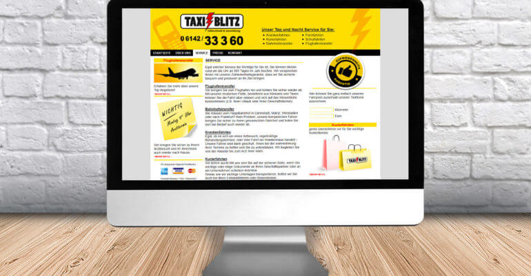 webdesign – taxiblitz